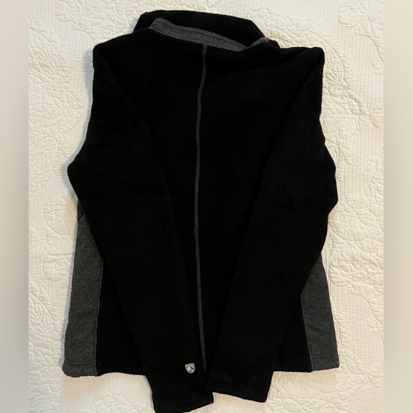 Kuhl Coat- Wool- hooded- L Black/grey - Picture 2 of 3